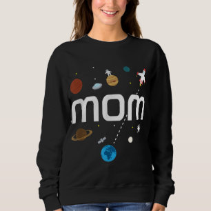 Mum Outer Space Birthday Party Sweatshirt