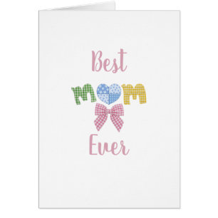 Mum Patchwork Mother's Day Birthday Greeting Card