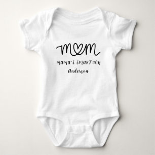 Mum Personalised Name Cute Morden Baby Bodysuit