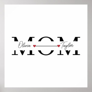 Mum Personalised Name Mother's Day  Poster