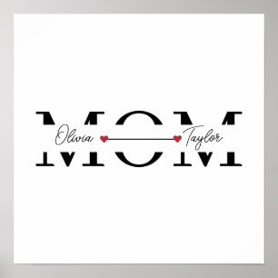 Mum Personalised Name Mother's Day Poster