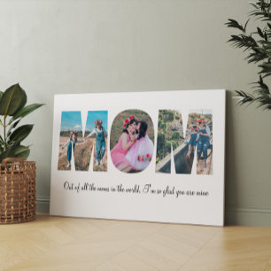 Mum Photo Collage Canvas Print