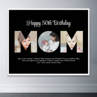 Mum Photo Collage Cutout Mother's Day Birthday