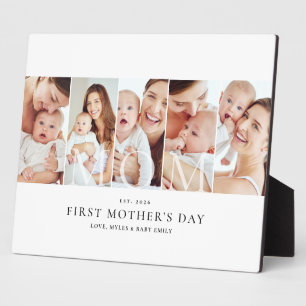 Mum Photo Collage First Mother's Day Keepsake Gift Plaque