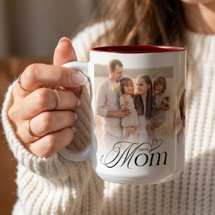 Mum Photo Collage Happy Birthday Keepsake Gift Two-Tone Coffee Mug