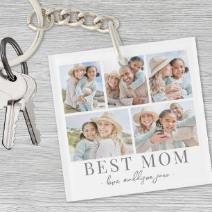 Mum Photo Collage Key Ring