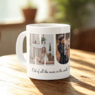 Mum Photo Collage Large Coffee Mug