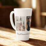 Mum Photo Collage Latte Mug<br><div class="desc">This is a photo collage that spells out the word MUM along with a custom message. This is the perfect gift for mum for mother's day,  her birthday or Christmas.</div>