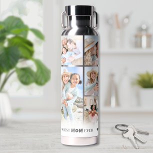 Mum Photo Collage Water Bottle