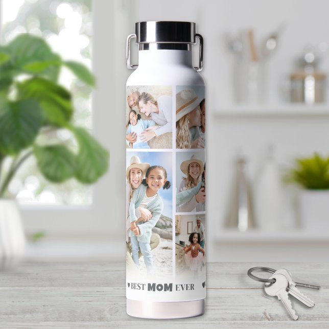 Mum Photo Collage Water Bottle (Mom Photo Collage Water Bottle)