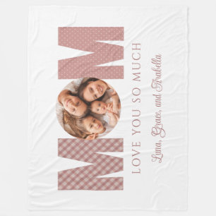 Mum Photo Fleece Blanket