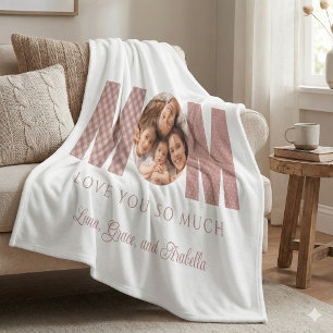 Mum Photo Fleece Blanket