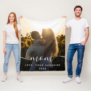 Mum Photo Fleece Blanket
