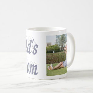 Mum Photo grey text Coffee Mug