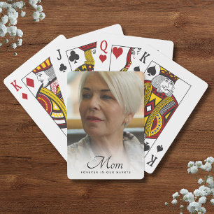 Mum Photo Personalised Memorial Tribute Funeral Playing Cards