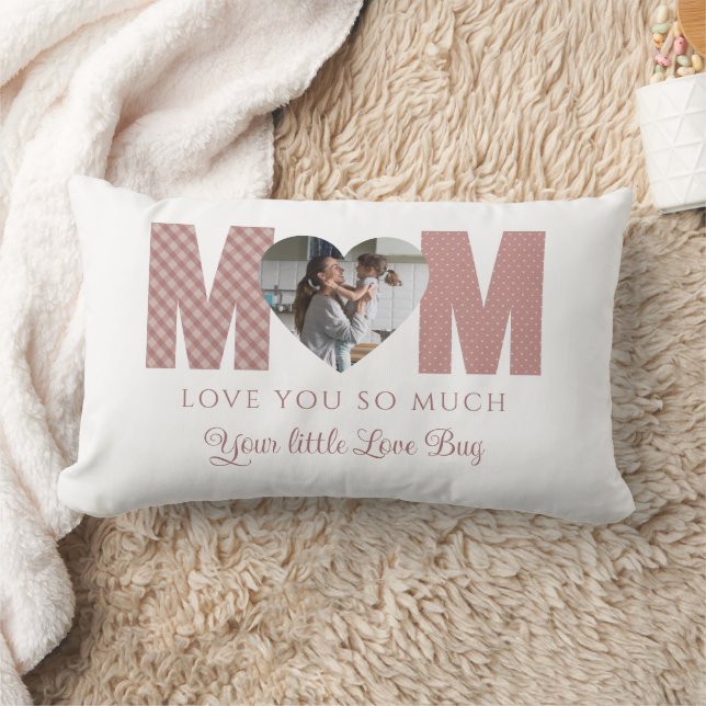 Mum Photo Throw Pillow (Blanket)