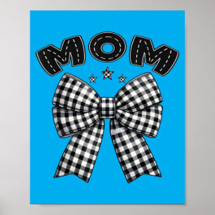 Mum Pit Crew Family Racing Birthday Race Car Poster