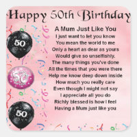 Mum Poem - 50th Birthday