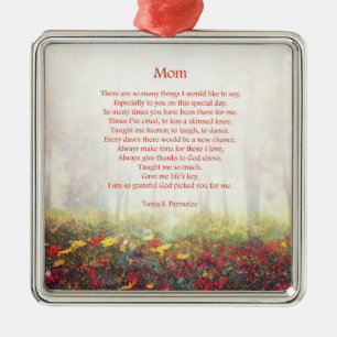 Mum Poetry Collector Metal Tree Decoration