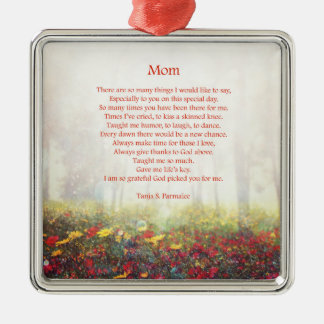 Mum Poetry Collector Metal Tree Decoration