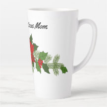Mum Poinsettias Latte Mug