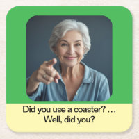 Mum present use a coaster
