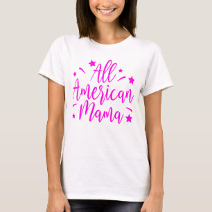 Mum - Proud American Mama Patriotic USA Mummy T-Shirt