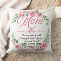 Mum - Proverbs 31:25 Mother's Day Bible Verse Rose