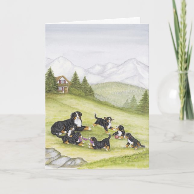 Mum & Pups Card (Front)