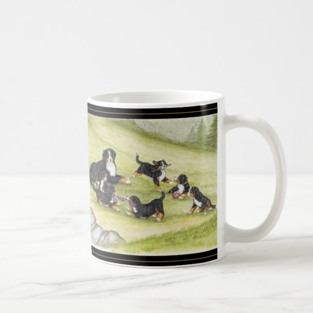Mum & Pups Coffee Mug (Right)