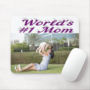 Mum purple photo mouse mat