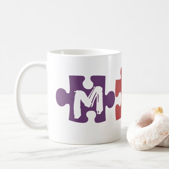 mum puzzle coffee mug (With Donut)