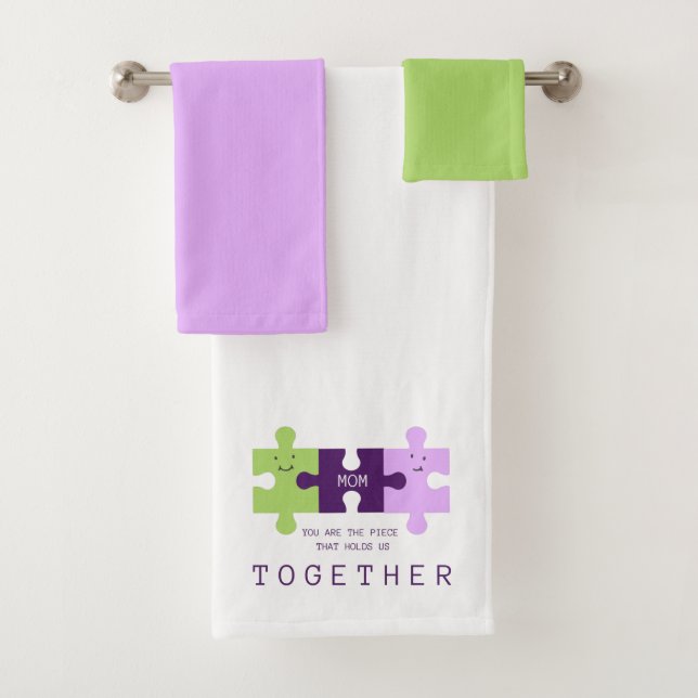 Mum Puzzle Towel Set (Insitu)