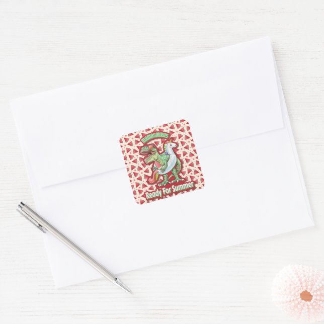 Mum Queen Floral  Square Sticker (Envelope)