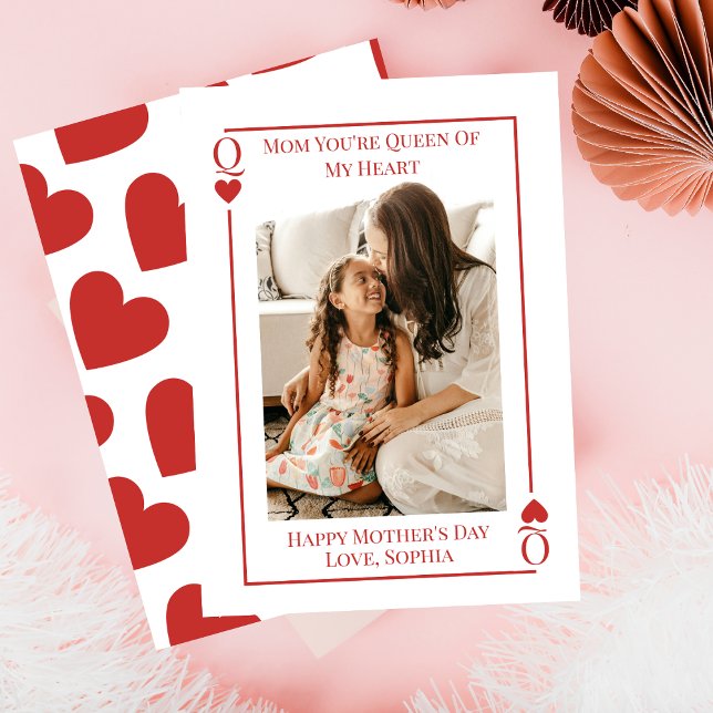 Mum Queen Of My Heart Photo Mother's Day Card (Creator Uploaded)