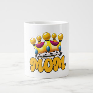 Mum Queens crown Large Coffee Mug