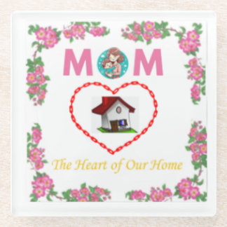 Mum Quote Coaster - Floral Design.