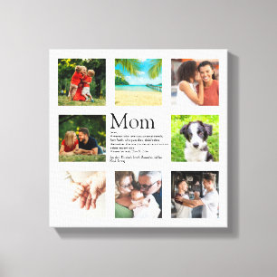 Mum Quote Family Photo Collage Mothers Day Canvas