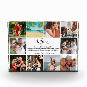 Mum Quote Modern Script 10 Photo Collage Block