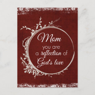 Mum Quote: Reflection of God's Love Postcard