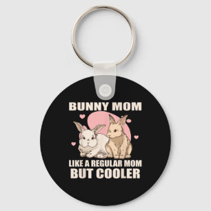 Mum Rabbit Animal Rabbit Mother Key Ring