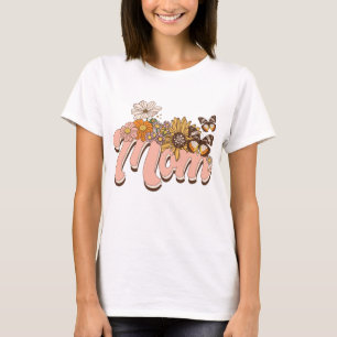 Mum Retro Floral T-Shirt