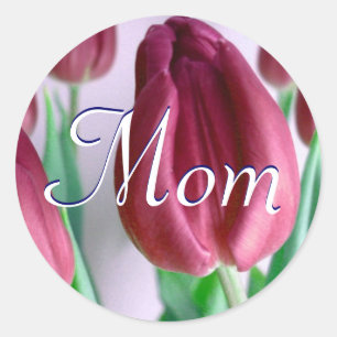Mum Rosey Tulips Sticker
