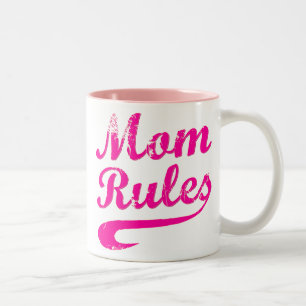 Mum Rules Funny Saying Mug