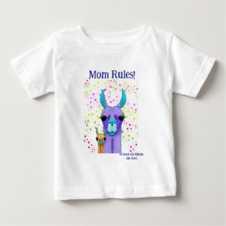 Mum Rules Momma LLama & Baby T-Shirt