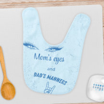 Mum’s eyes and Dad’s manners (blue)