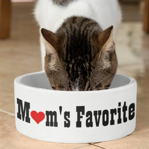 Mum’s Favourite Child, funny pet dog food ceramic Bowl