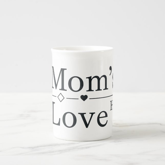 Mum’s Love Formula Bone China Mug (Front)