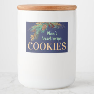 Mum’s secret recipe COOKIES. Set of labels