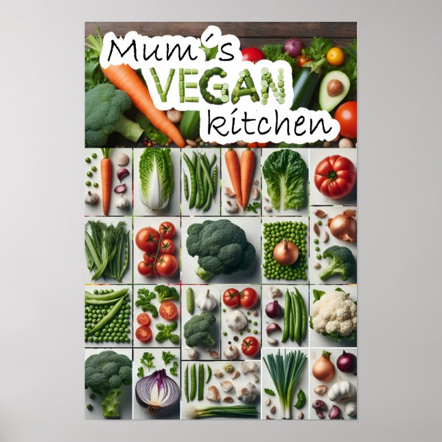 Mum´s vegan kitchen poster (Front)